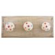 Multicolor Polka Dotted Ceramic Wooden Hooks 